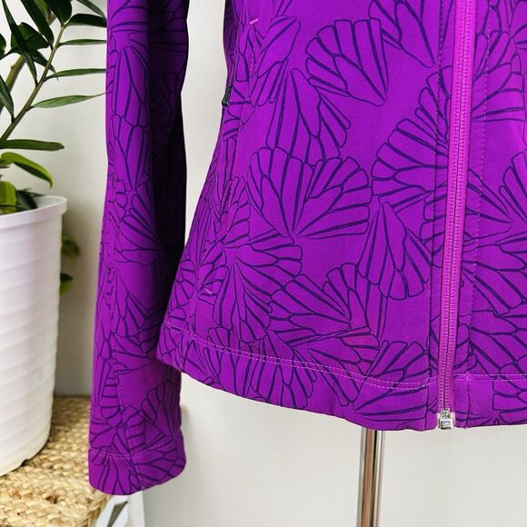 The North Face Apex Bionic Windproof Fleece Lined Jacket Purple Flutter Womens M - Picture 5 of 11